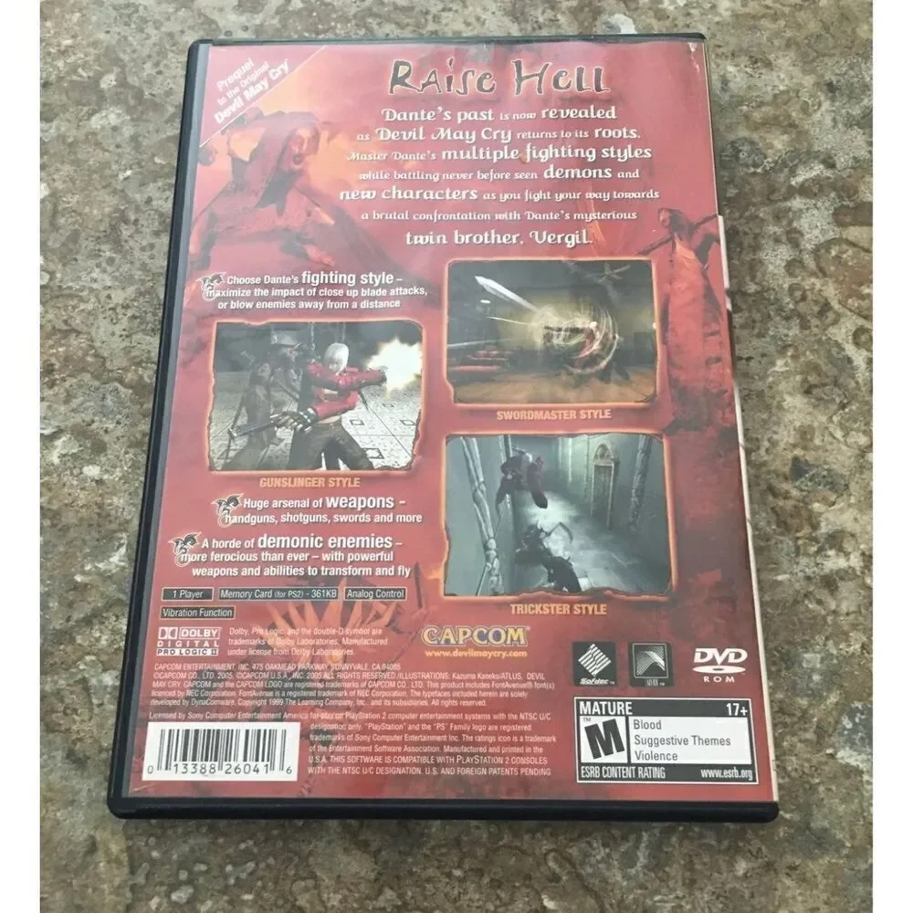 PS2 Devil May Cry 3: Dante's Awakening
